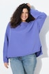 Sweatshirt, open randen, geribd, ronde hals, lange mouwen