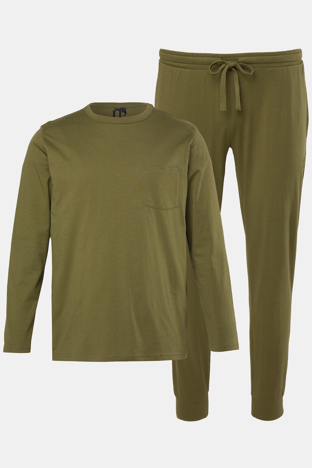 Schlafanzug, Homewear, Zweiteiler, Brusttasche, bis 8 XL