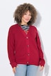 Strickjacke, Knöpfe, V-Ausschnitt, Langarm