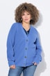Strickjacke, Knöpfe, V-Ausschnitt, Langarm