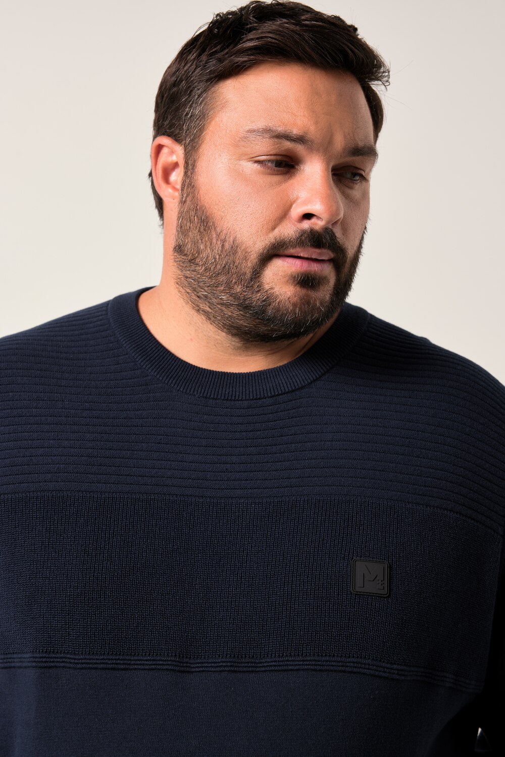 Stora storlekar Tröja, Her, blå, storlek: 3XL, Bomull, Men Plus