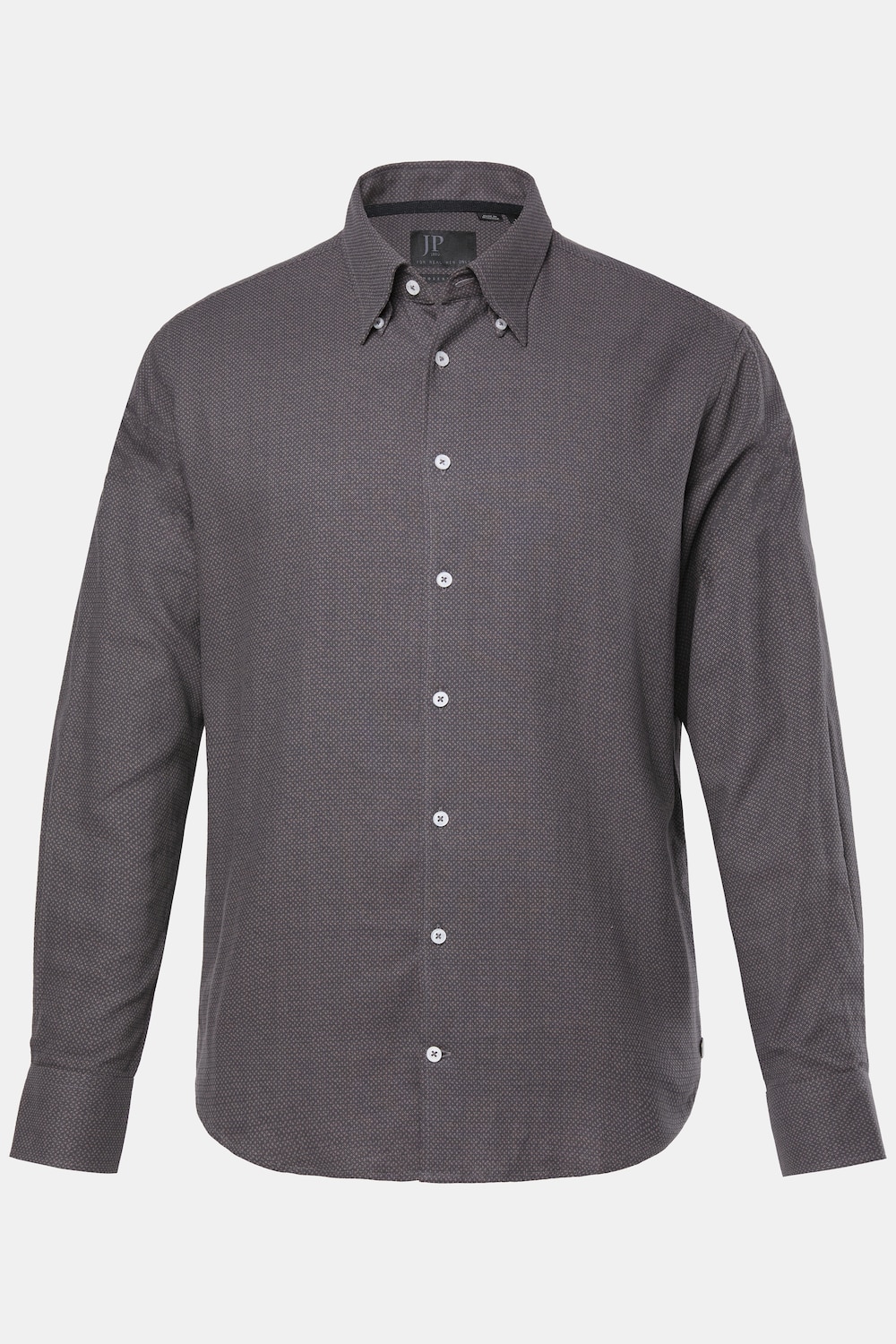 JP1880 flanellen overhemd, lange mouwen, print all-over, verborgen buttondown kraag, Modern-Fit, tot 8XL