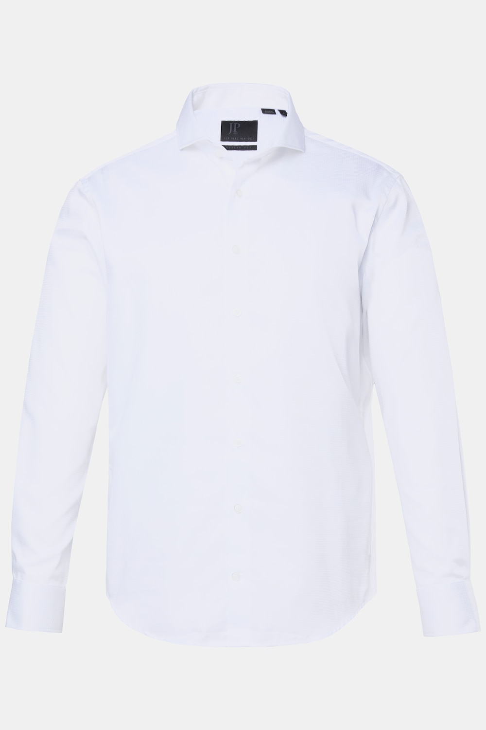 Chemise JP 1880 texturée, manches longues et col requin, coupe Modern Fit - jusqu'au 8 XL