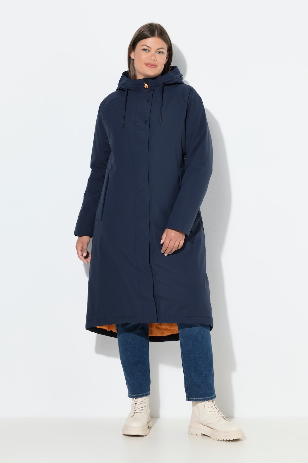 Große Größen Funktionsmantel, Damen, blau, Größe: 40/42, Polyester, LAURASON