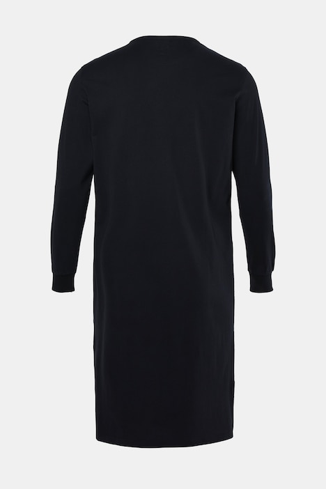 Nachthemd, Basic, Langarm, Seitenschlitze, bis 8 XL