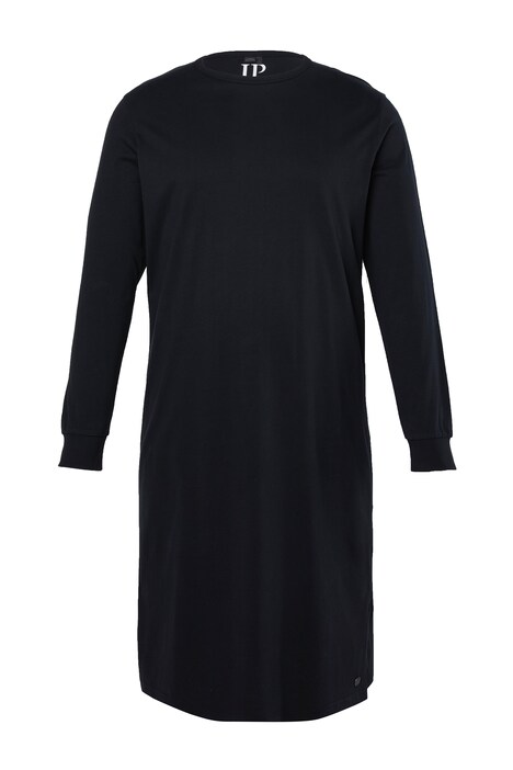 Noční košile, Basic, dlouhé rukávy, postranní rozparky, do 8XL