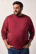 Men+ shirt met lange mouw, borstzak, tot 8XL