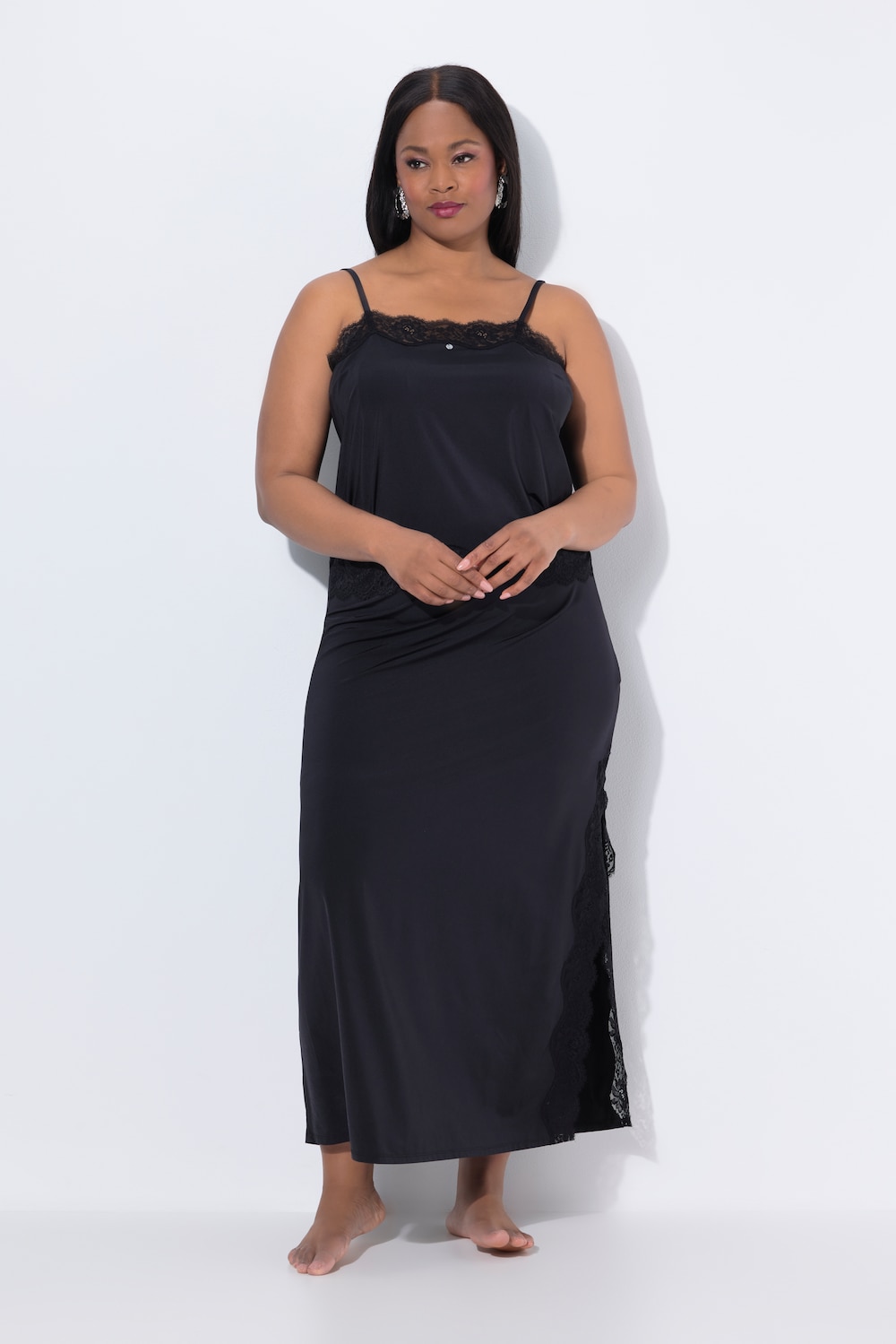 Große Größen TruYou Shirt & Rock, Damen, schwarz, Größe: 50/52, Synthetische Fasern/Elasthan, Ulla Popken