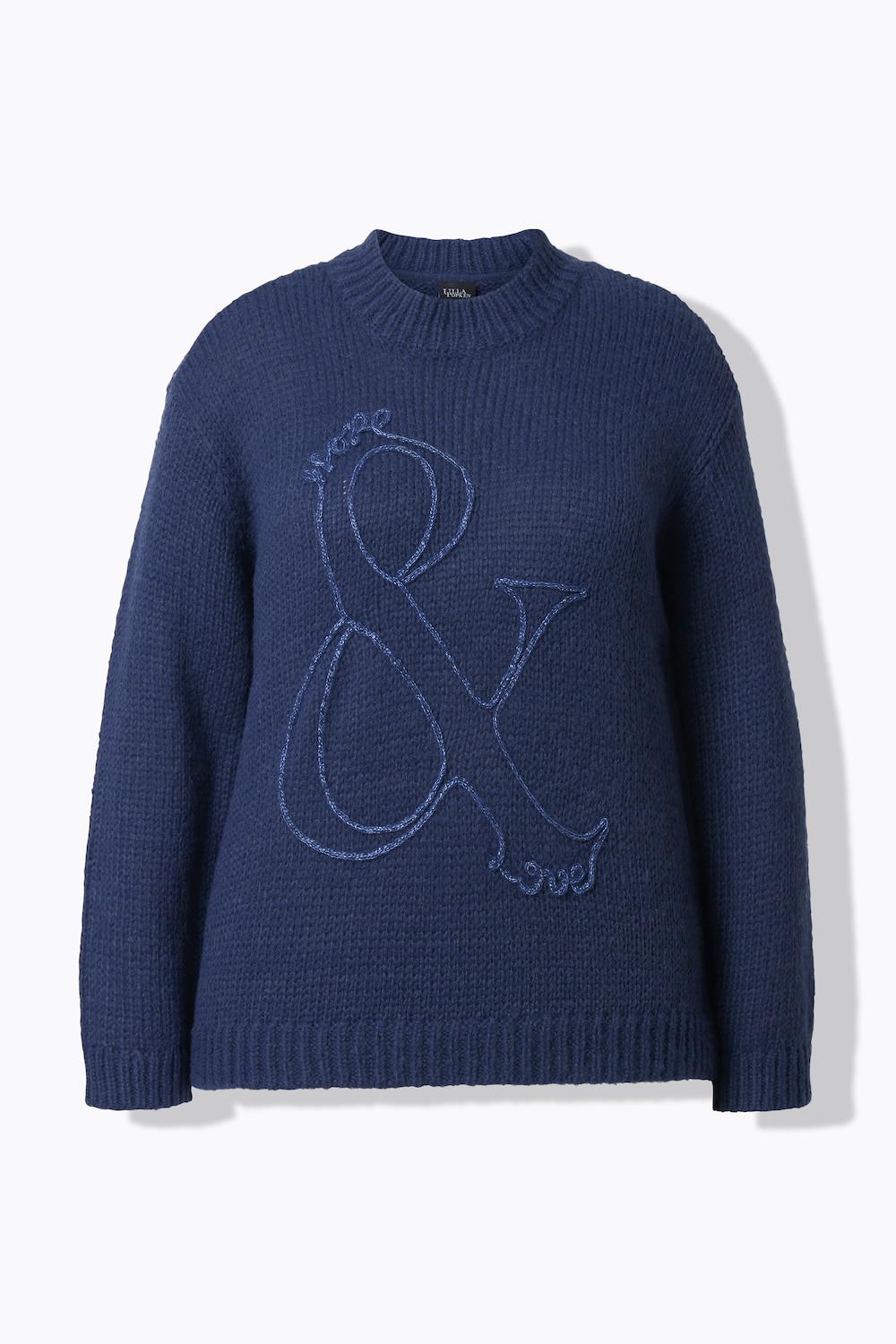 Stora storlekar Tröja, Dam, blå, storlek: 46/48, Syntetfibrer/Polyester, Ulla Popken