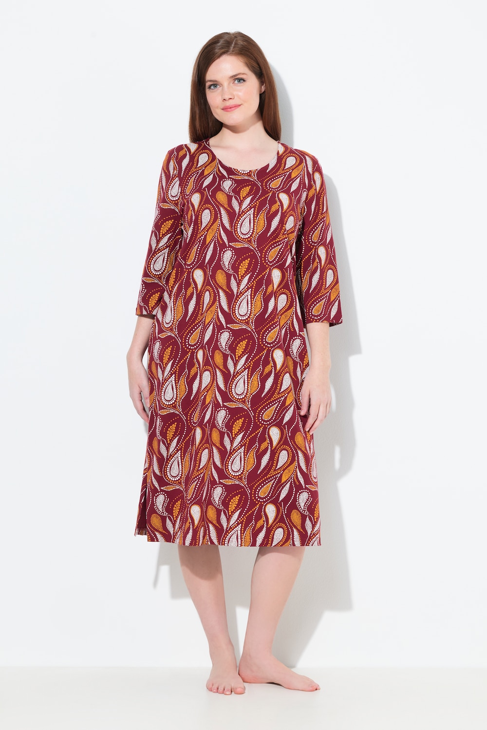 Große Größen Nachthemd, Damen, rot, Größe: 50/52, Baumwolle, Ulla Popken