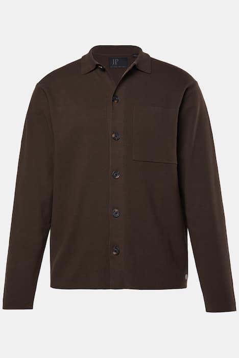 JP1880 Strickjacke FLEXNAMIC®, Hemdkragen, Brusttasche, bis 7 XL