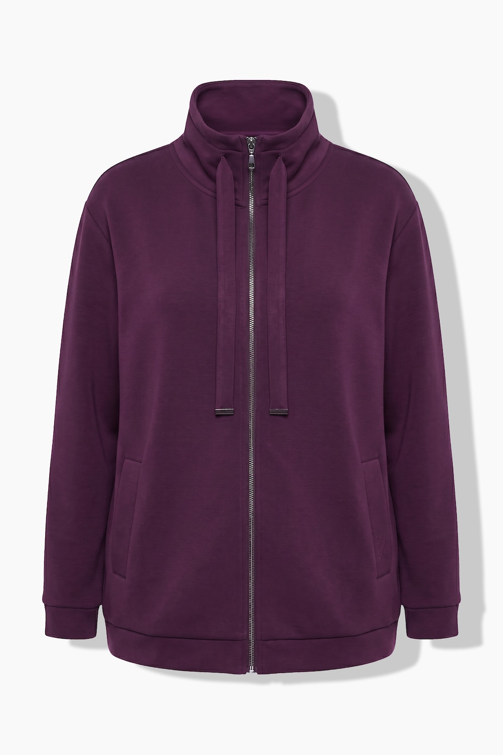 Stora storlekar Mjukisjacka, Dam, lila, storlek: 62/64, Syntetfibrer/Polyester, Ulla Popken
