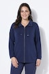 Sweatjacke, Ziersteine, Stehkragen, Langarm, Modalmix