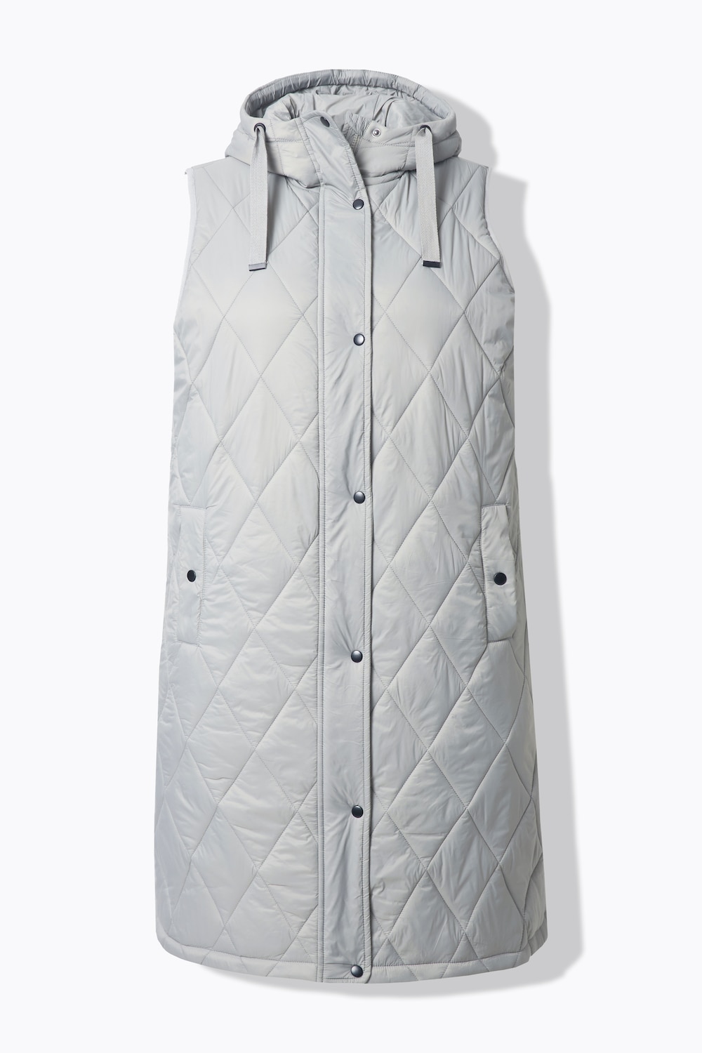 Stora storlekar HYPRAR Lång, Dam, grå, storlek: 50/52, Polyester/Syntetfibrer, Ulla Popken