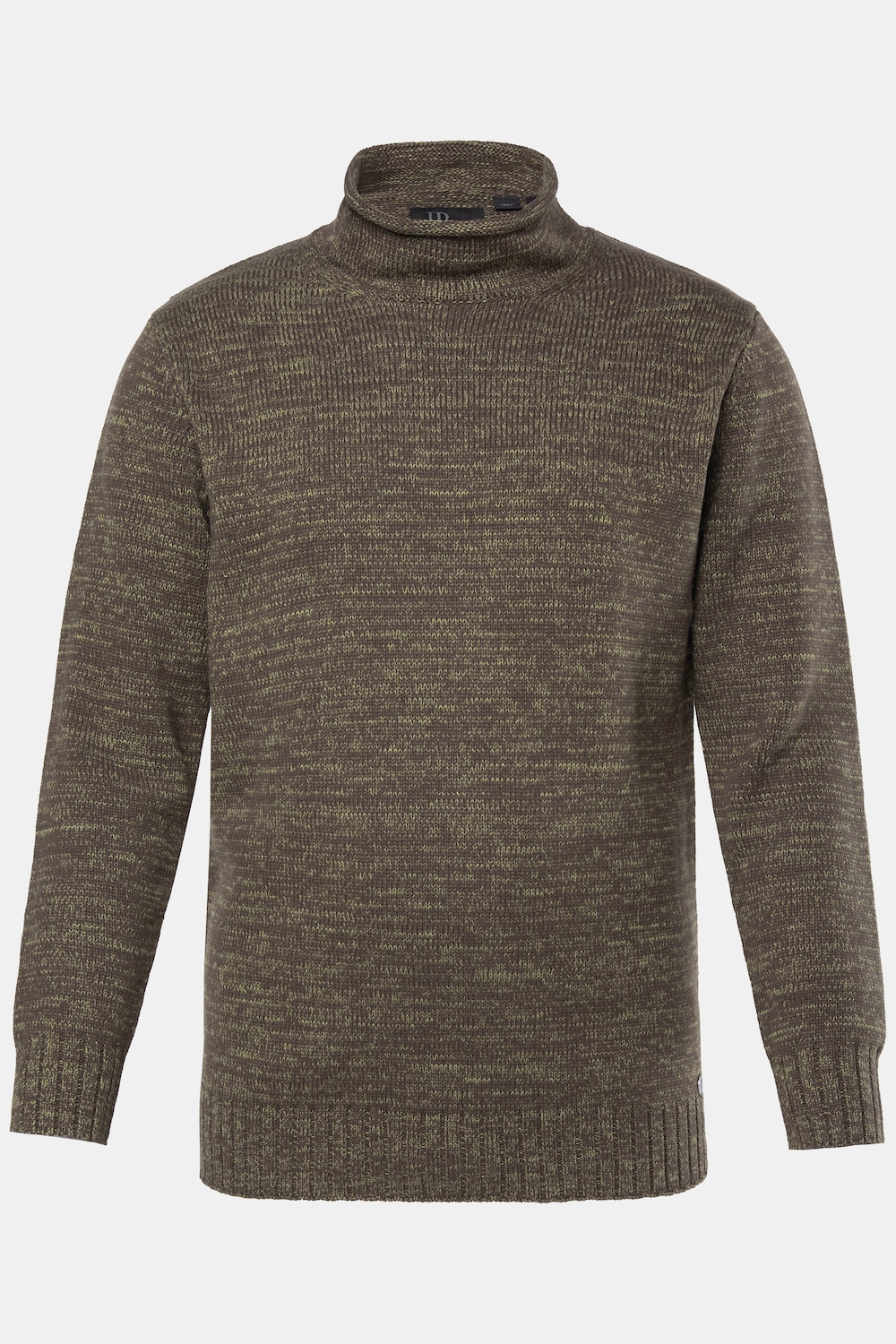 JP1880 Pullover, TwoTone-Grobstrick, Stehkragen, bis 7 XL