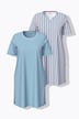 Bigshirts, 2er-Pack, Rundhals/Tunika-Ausschnitt, Halbarm