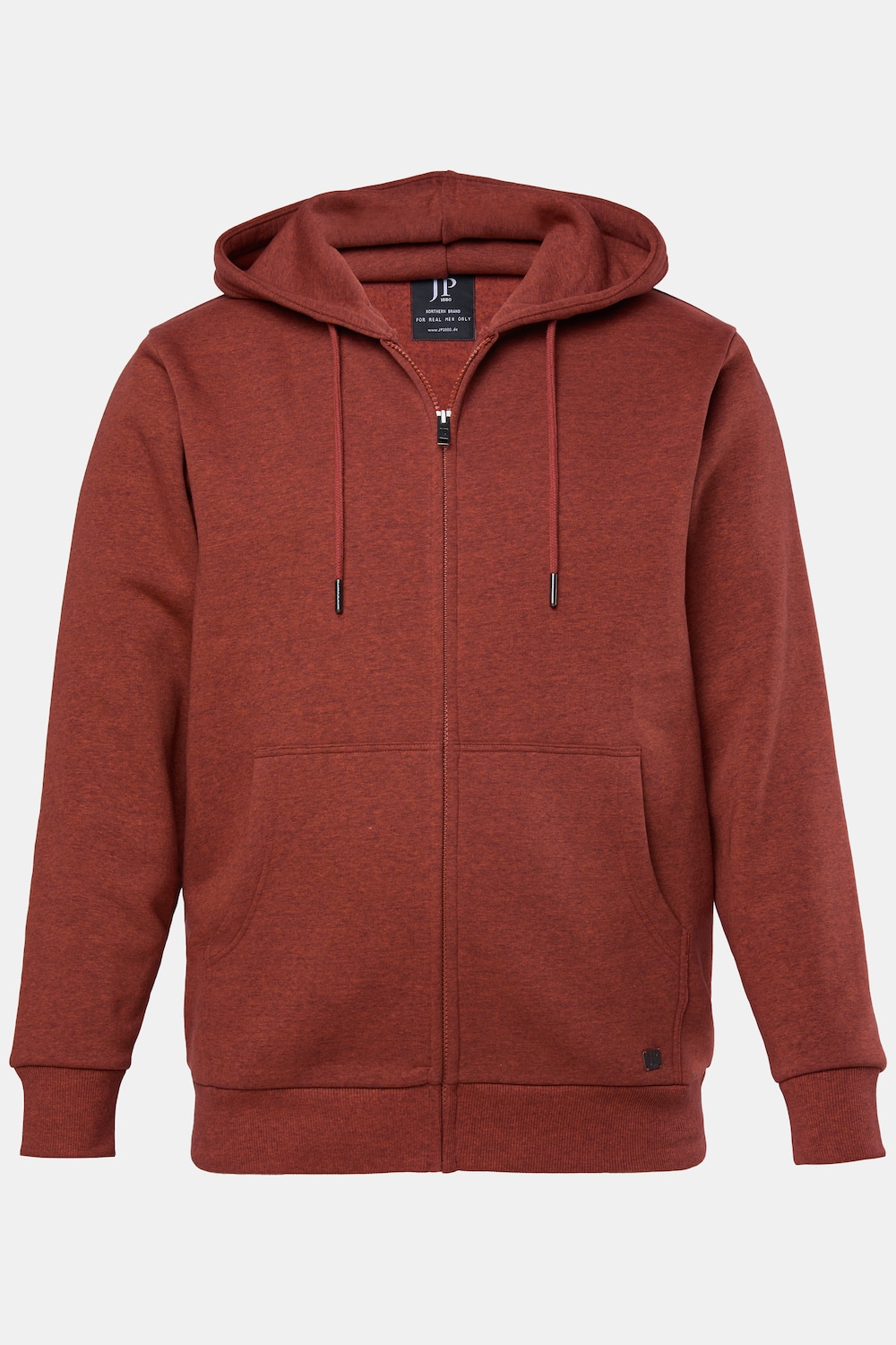 JP1880 Hoodiejacke, Kapuzen-Sweatjacke, Zipper, Känurutasche, bis 8 XL