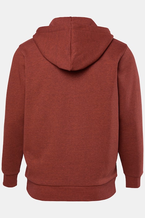 JP1880 Hoodiejacke, Kapuzen-Sweatjacke, Zipper, Känurutasche, bis 8 XL