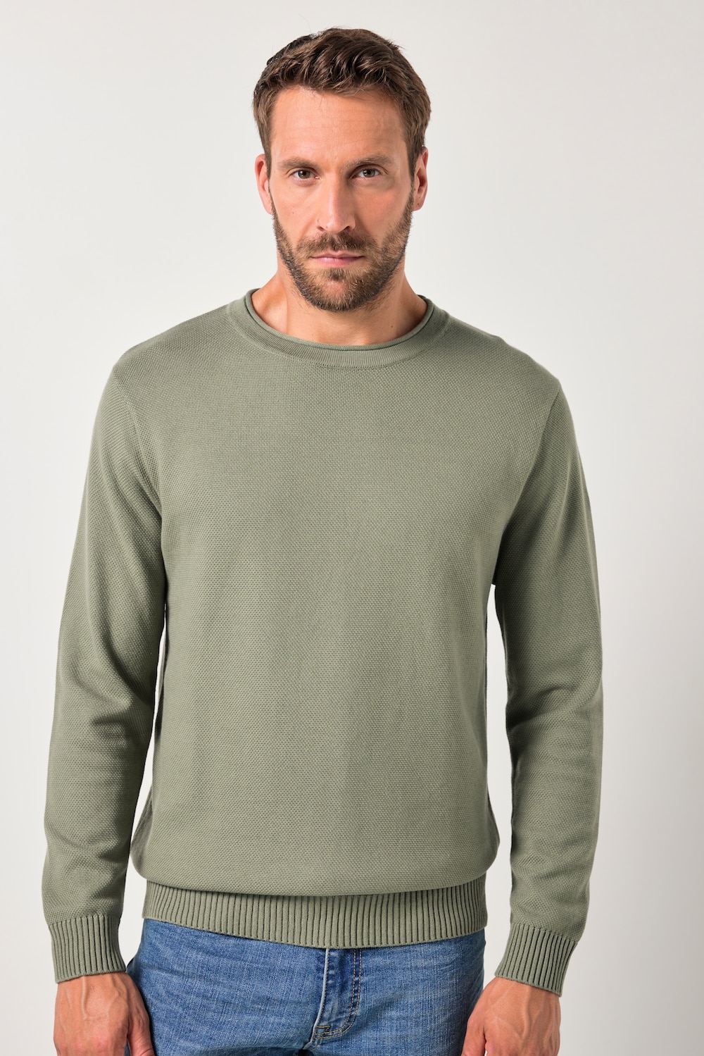 Große Größen JP AWARE Pullover, Herren, grau, Größe: XL, Synthetische Fasern, JP-Aware