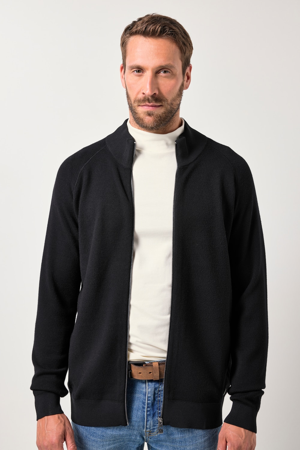 JP AWARE Strickjacke, Nachhaltigkeit, recycelte Materialien, bis 7 XL
