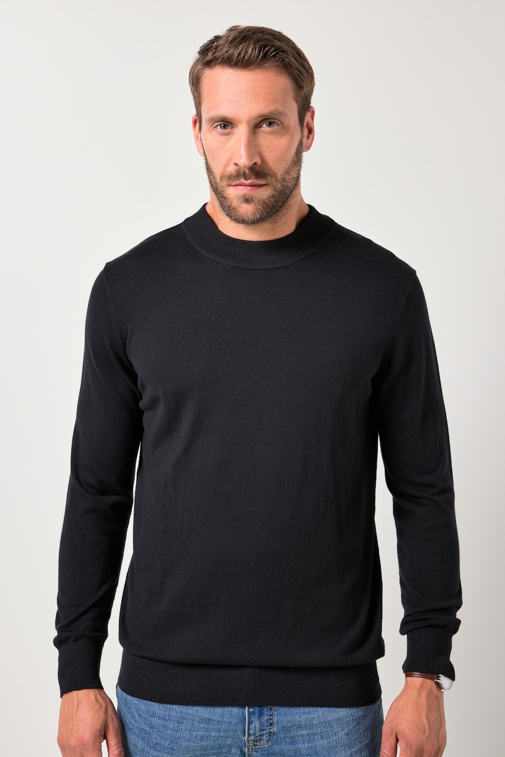 JP AWARE Pullover, recycelte Materialien, Stehkragen, bis 7 XL