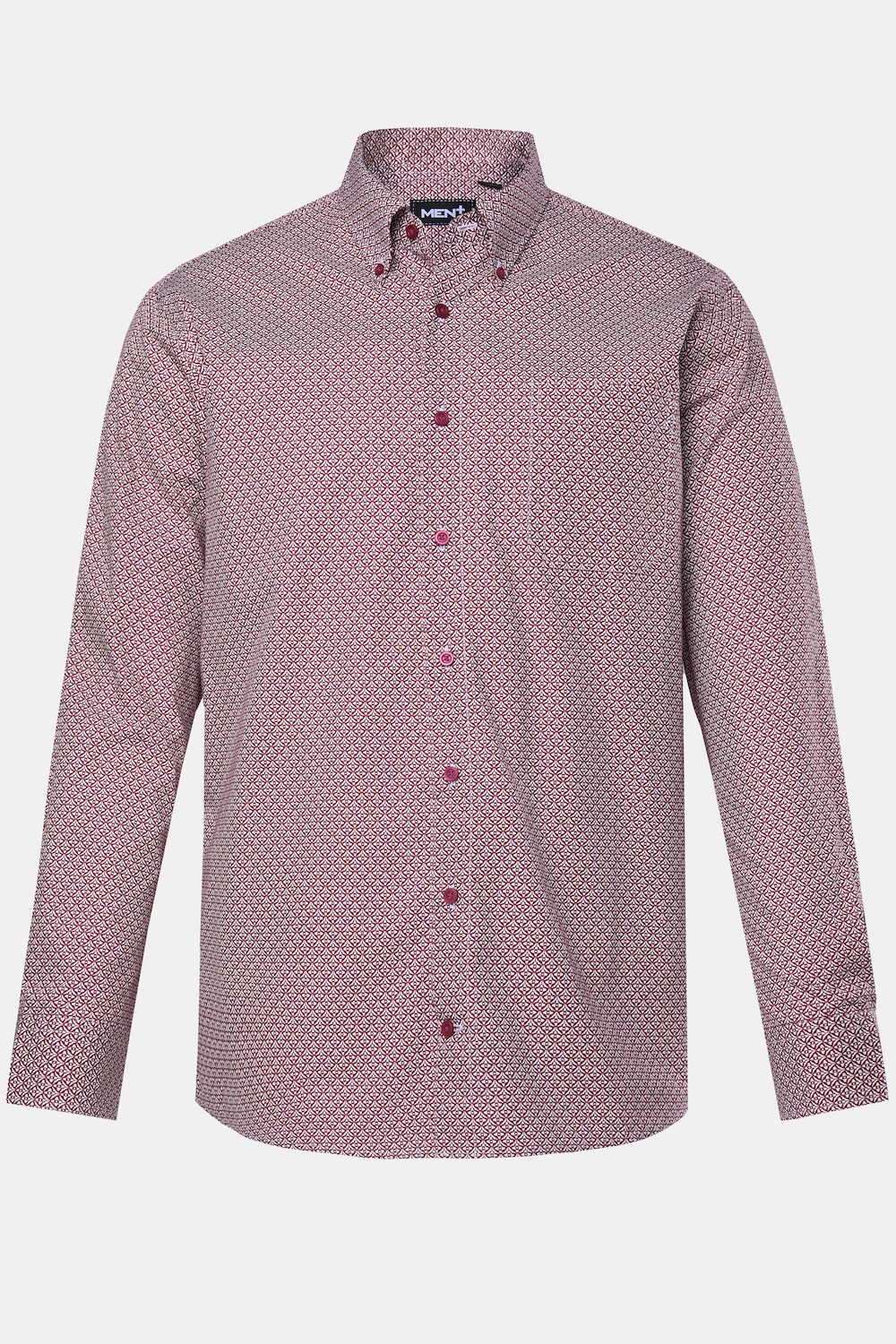 Men+ Hemd, Langarm, Minimalmuster, Kentkragen, Comfort Fit, bis 8 XL