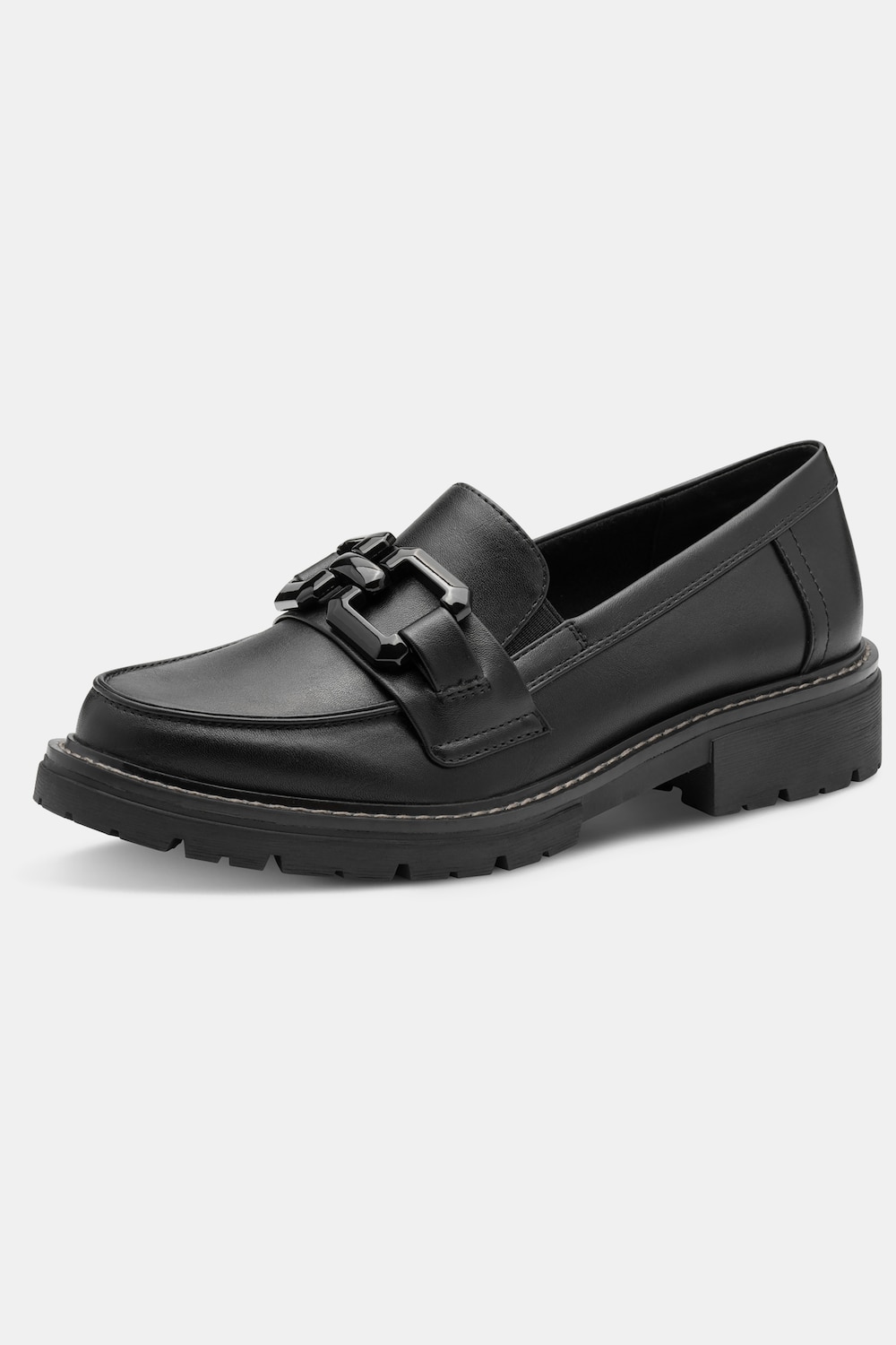 Jana Softline Loafer, Damen, schwarz, Größe: 37, Synthetische Fasern/Polyester, Ulla Popken