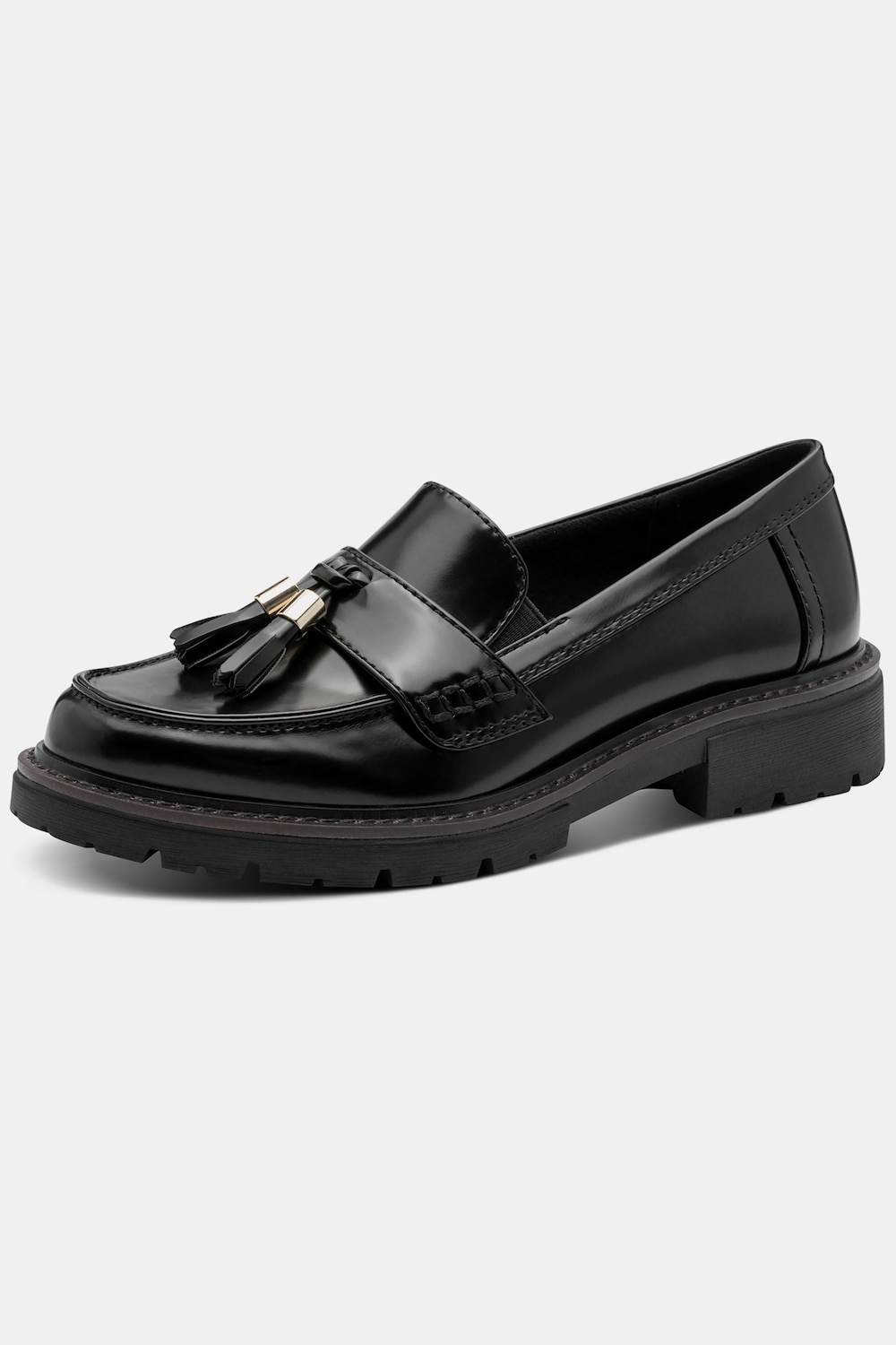 Jana Softline Loafer, Damen, schwarz, Größe: 42, Synthetische Fasern/Polyester, Ulla Popken