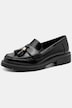 Jana softline-loafer, læderlook, vegansk, bredde H