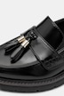 Jana softline-loafer, læderlook, vegansk, bredde H