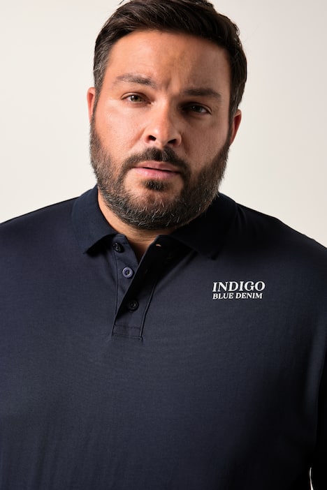 Men+ Langarm-Poloshirt Bauchfit, Bruststick, bis 8 XL