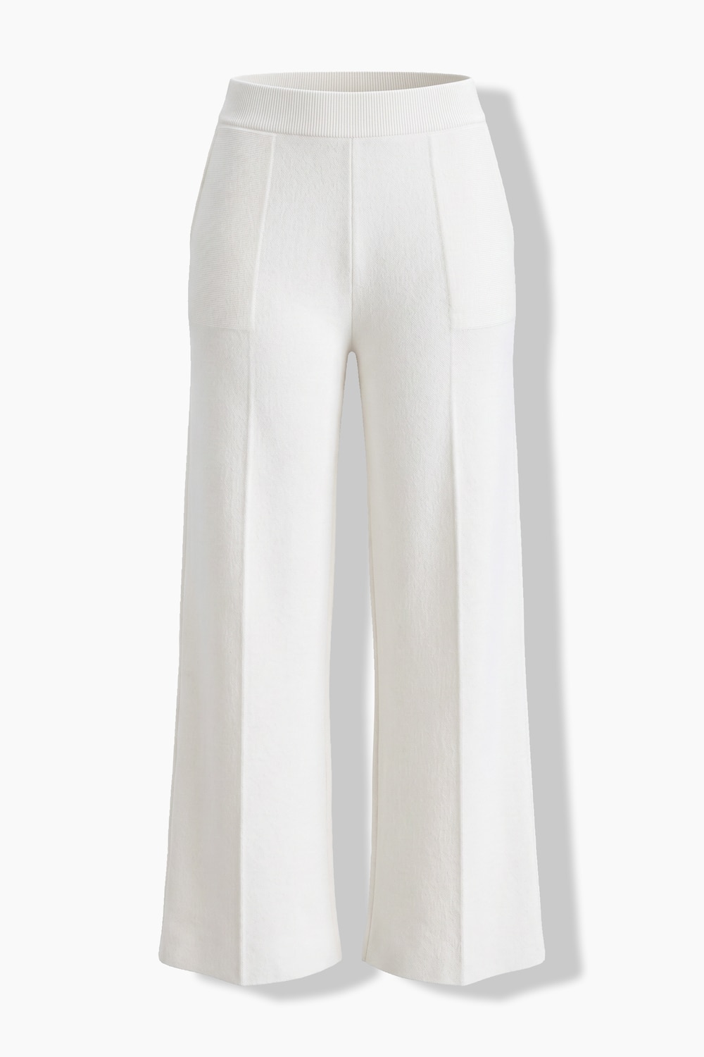 Stora storlekar Finstickad byxa, Dam, gul, storlek: 50/52, Viskos/Polyester/Syntetfibrer, Ulla Popken