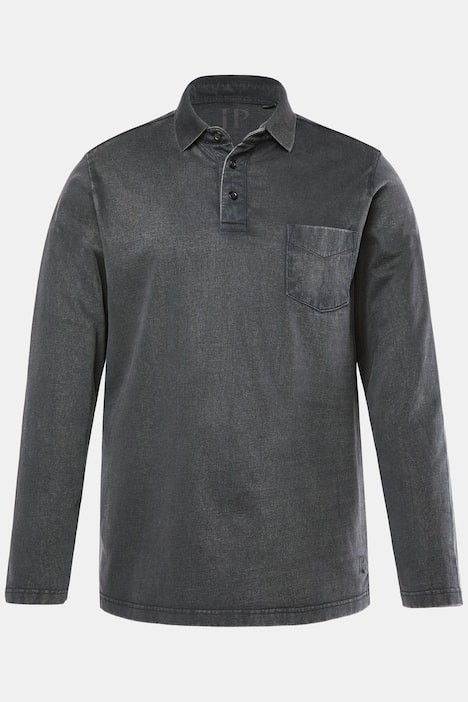 JP1880 Poloshirt, Langarm, Vintage Look, bis 8 XL