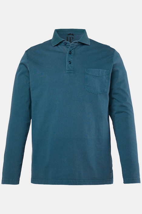 Poloshirt, Langarm, Vintage Look, bis 8 XL