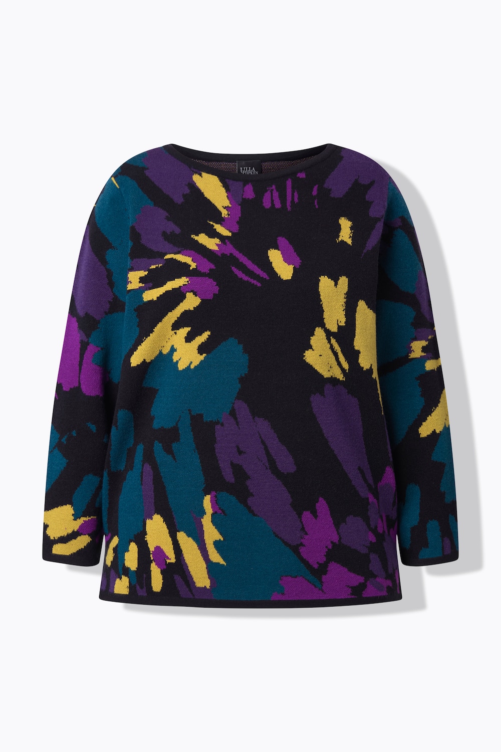 Stora storlekar Tröja, Dam, svart, storlek: 62/64, Viskos/Polyester/Syntetfibrer, Ulla Popken