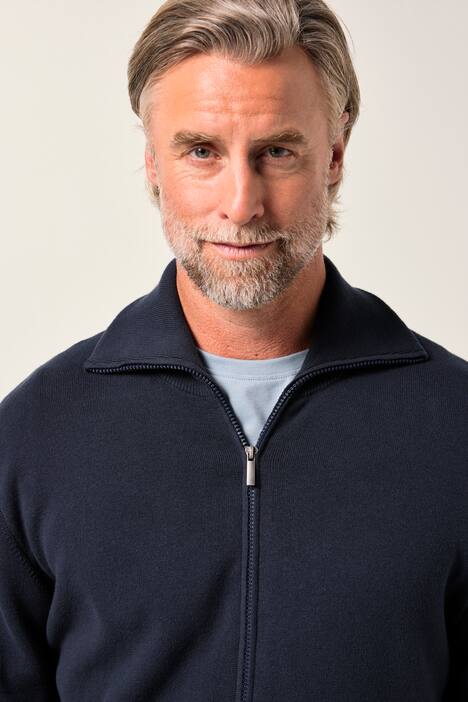 Boston Park vest, lange mouw, opstaande kraag, tot 84/86