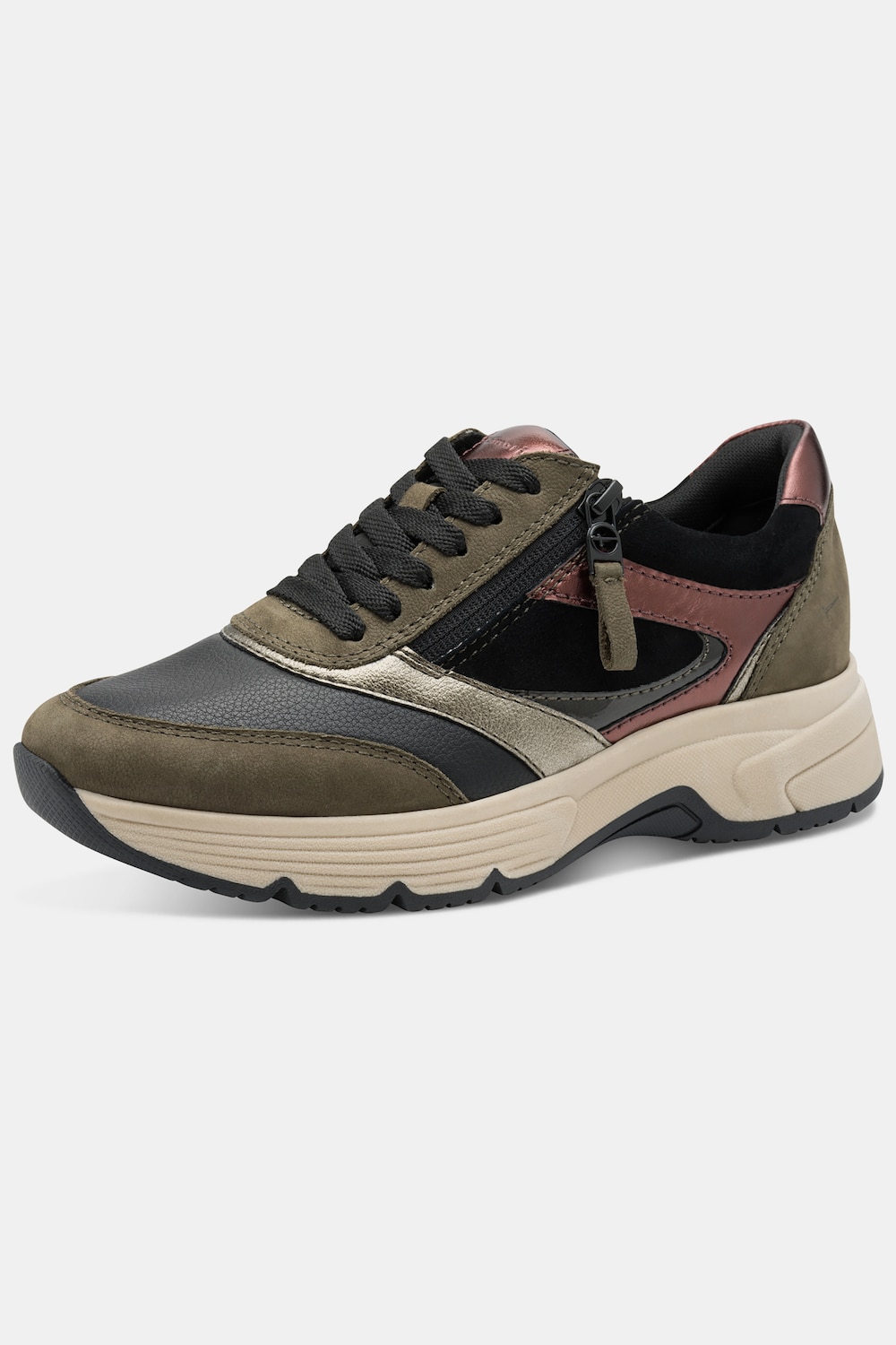 Hallux-Lederschuh, Tamaris Comfort, Zipper, Wide Fit