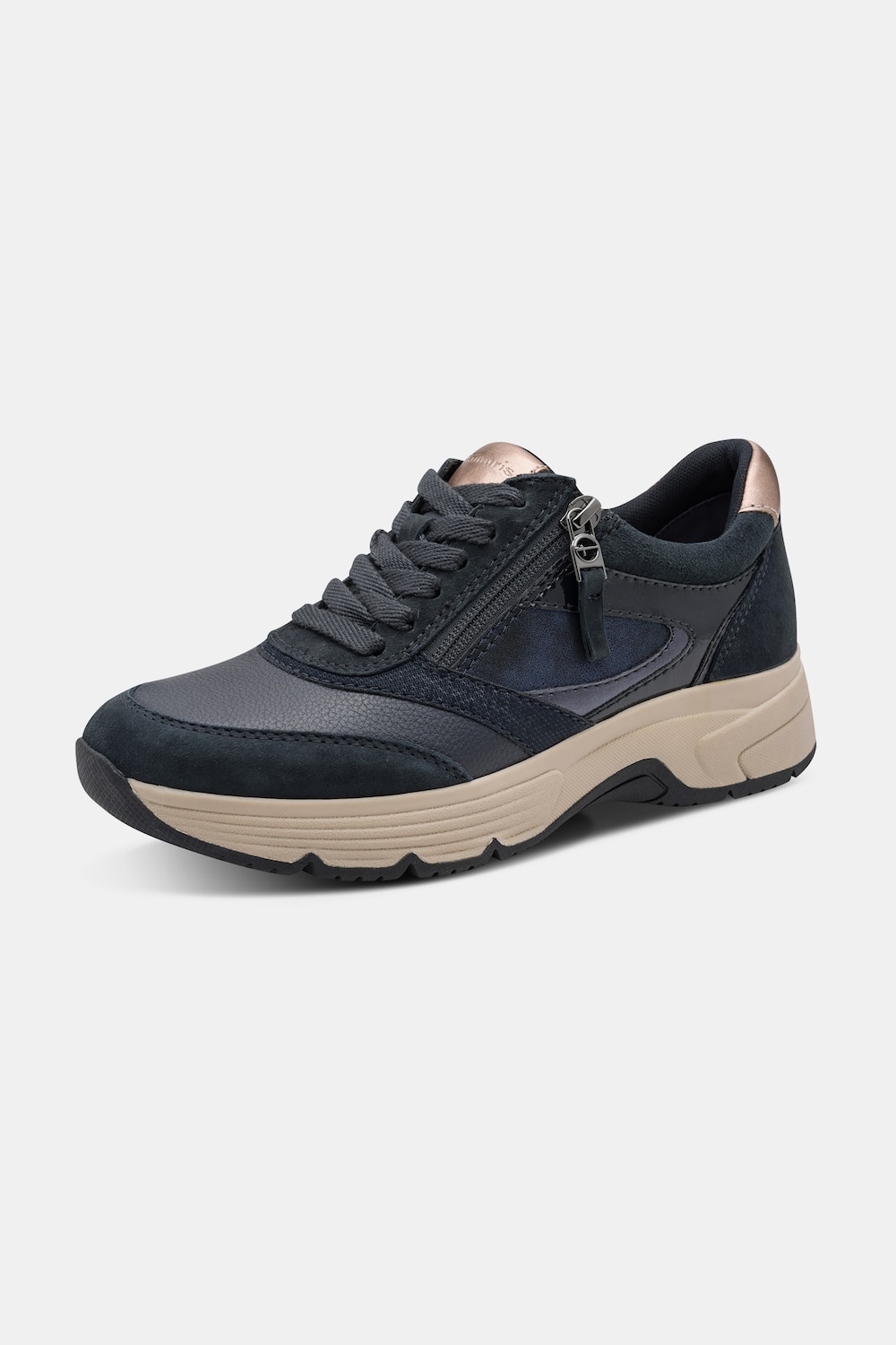 Hallux-Lederschuh, Tamaris Comfort, Zipper, Wide Fit