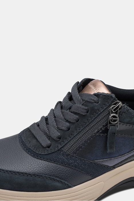 Skórzane buty na haluksy, Tamaris, zamek błyskawiczny, wide fit