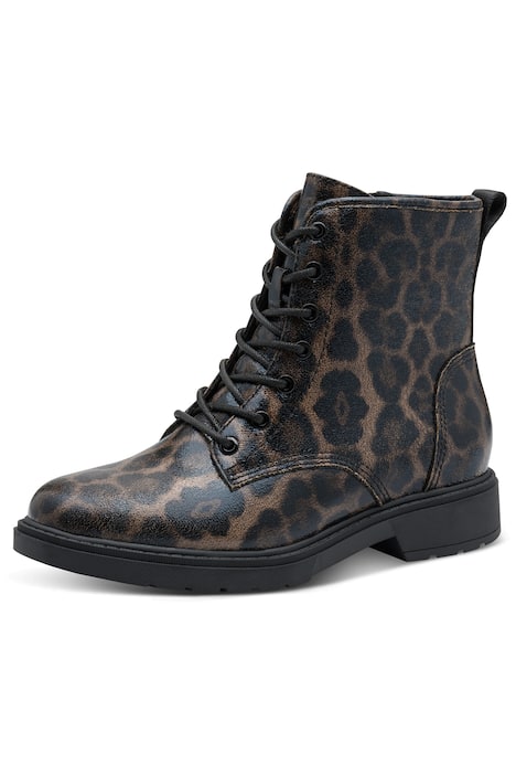 Kotníkové boty, Jana Softline, leopardí vzor, vegan, šířka H
