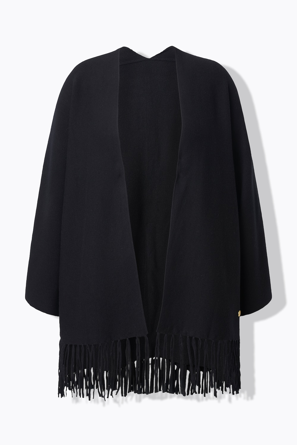 Stora storlekar Stickad kofta, Dam, svart, storlek: 54/56, Viskos/Polyester/Syntetfibrer, Ulla Popken