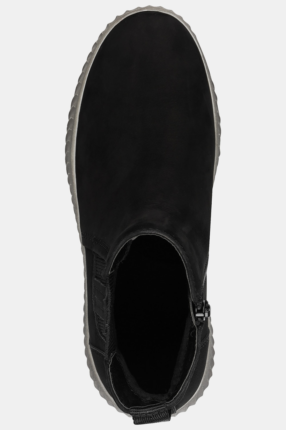 Stora storlekar Chelseaboots i skinn, Dam, svart, storlek: 38, Läder/Annat/Syntetfibrer, Ulla Popken
