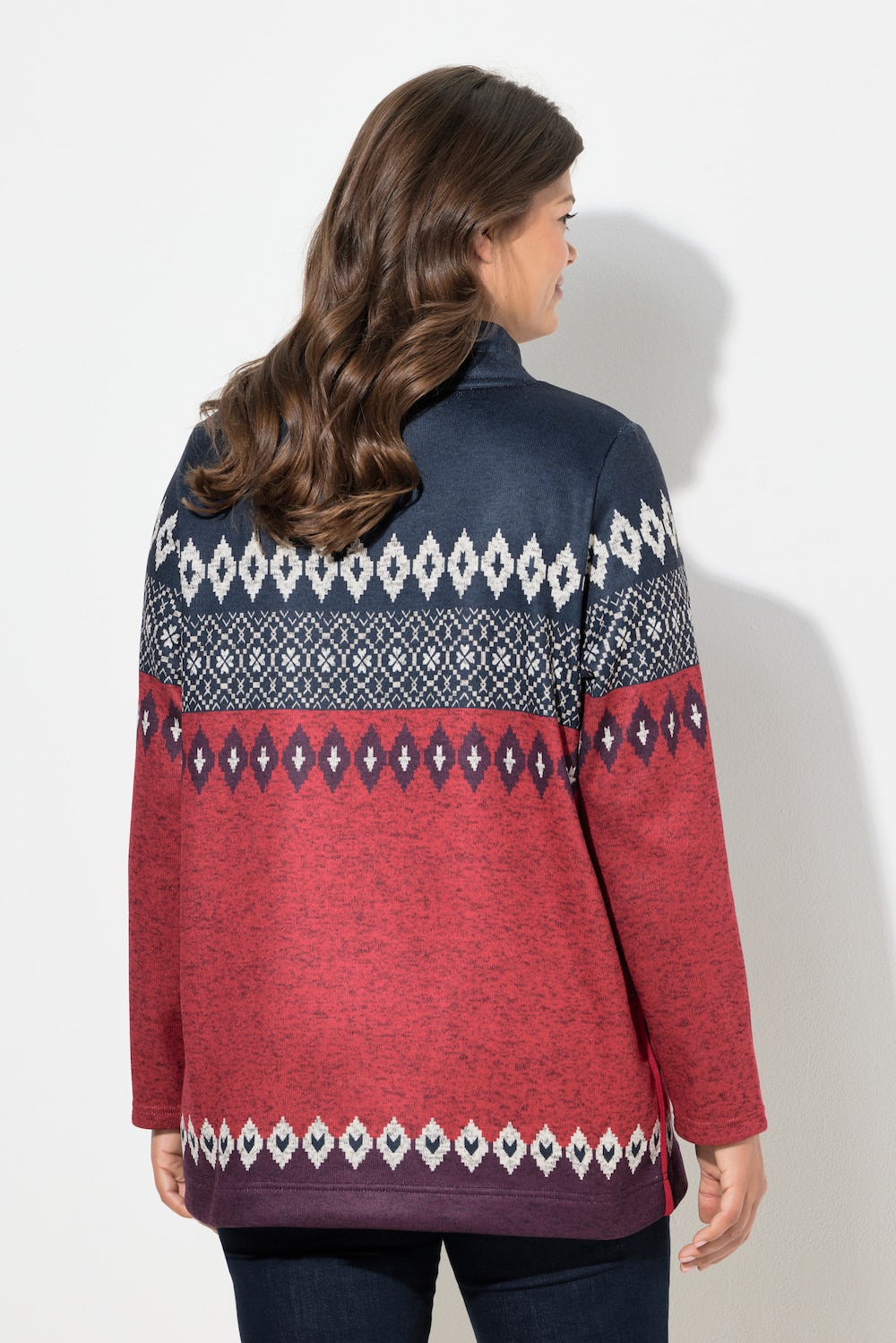 Pull Norvégien Coloré Femme - Grande Taille, épais Et Douillet - Parfait Pour L'hiver Et Les Journées Fraîches