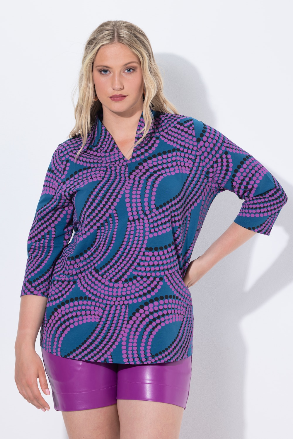 Thumbnail - Große Größen Shirt, Damen, türkis, Größe: 58/60, Baumwolle, Ulla Popken