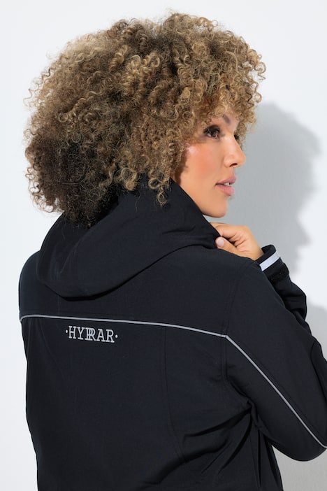 Softshell-Funktionsjacke, wasserabweisend, Kapuze