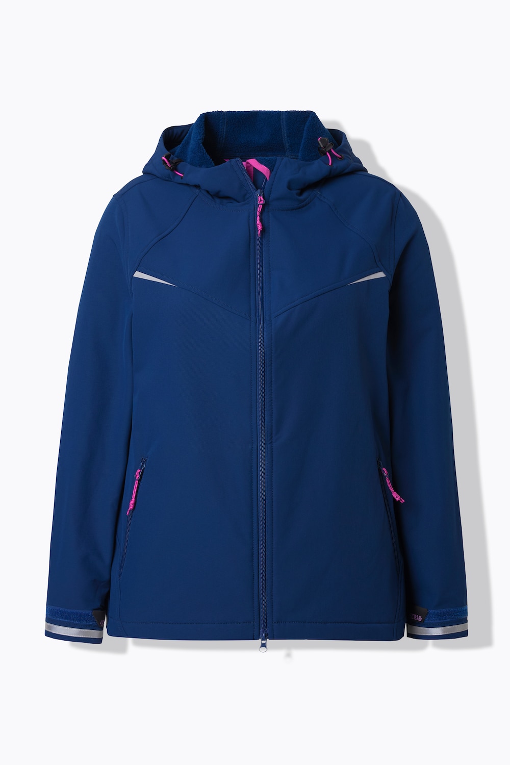 Stora storlekar Softshelljacka, Dam, blå, storlek: 42/44, Polyester/Elastan, Ulla Popken