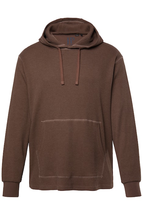 Mikina s kapucí JP1880, vaflová struktura, do 8XL