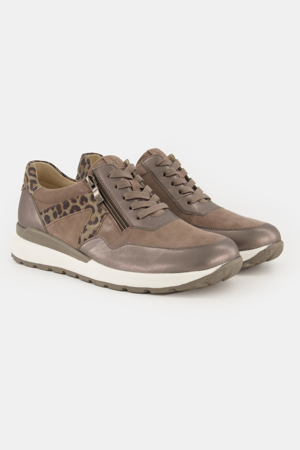 Caprice Leder-Sneaker, Zipper, Wechselfußbett, Weite H