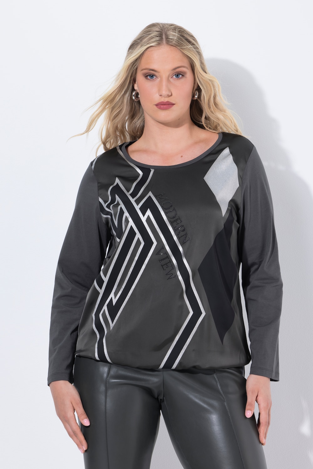 Große Größen Shirt, Damen, grau, Größe: 58/60, Ulla Popken