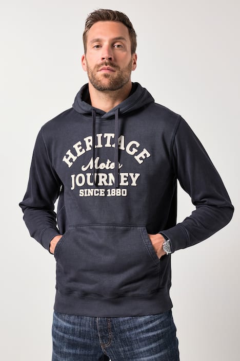 Sweat-shirt à capuche JP 1880, style vintage – jusqu'au 8 XL